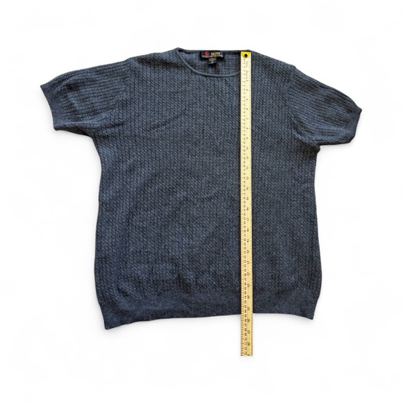 ERDOS Women’s Elegant Gray 100% Pure Cashmere Short Sleeve Top, Vintage Sizing - Picture 3 of 7